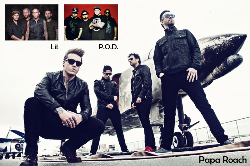 Papa Roach, P.O.D. and Lit
