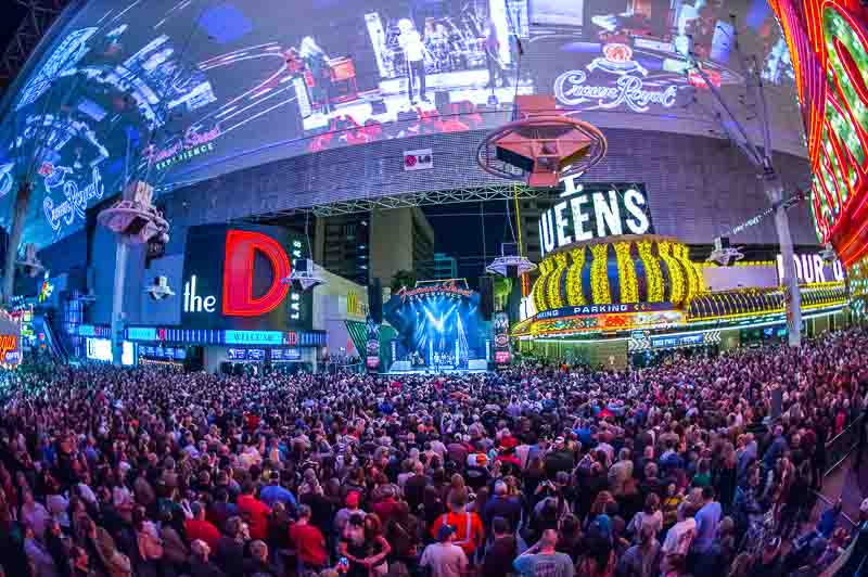 Free concert at Fremont Street Experience