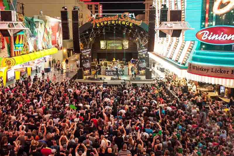 Seether Fills Fremont Street Experience With the Sound of Rock
