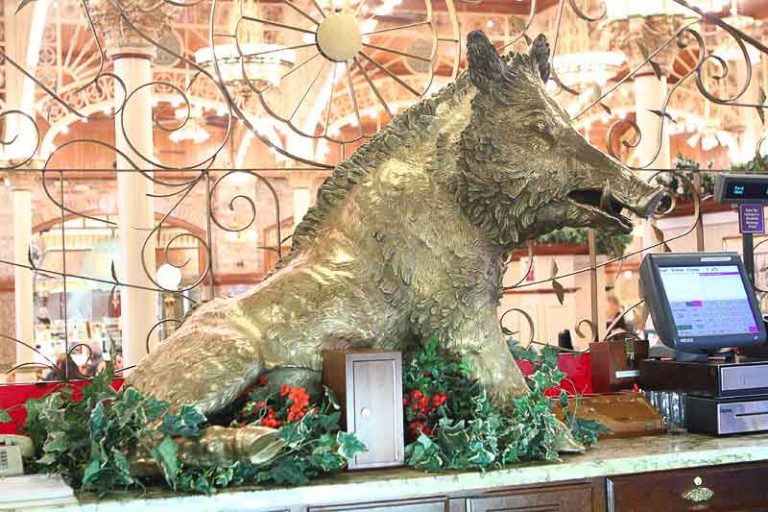 Main Street brass boar