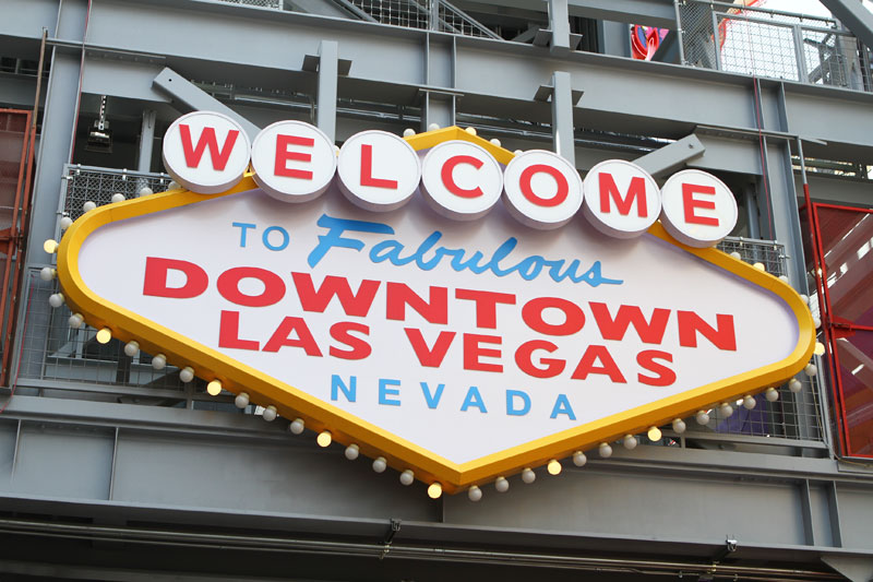 Dennys, an american classic! FREMONT STREET @ night