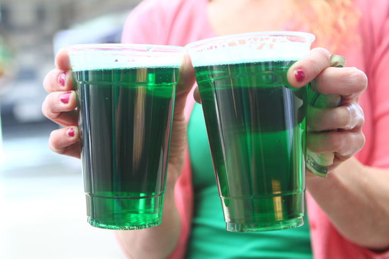 St. Paddy's Day green beer