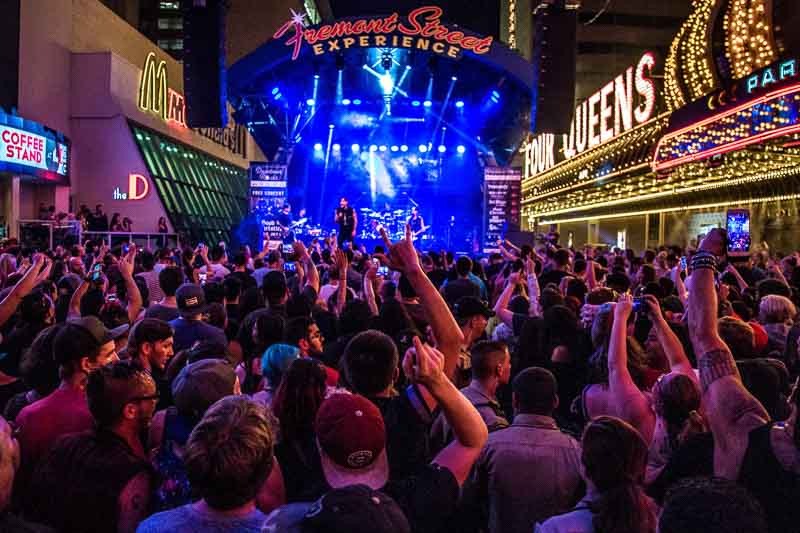 Free Live Music at Fremont Street in Downtown Las Vegas