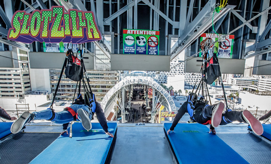 SlotZilla' Zip Line Soars in Las Vegas