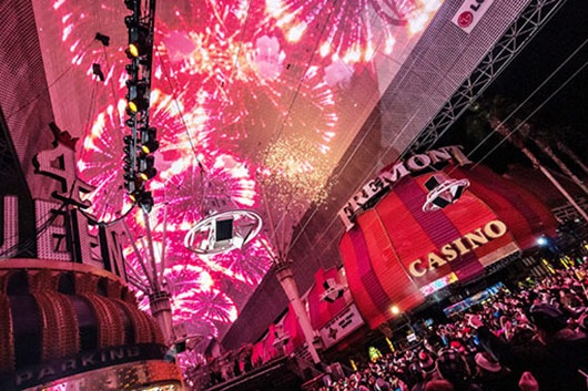 Viva Vision Light Show At Fremont Street Las Vegas