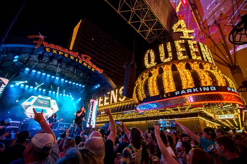 Free Live Music at Fremont Street in Downtown Las Vegas