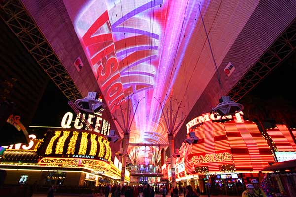 Dennys, an american classic! FREMONT STREET @ night