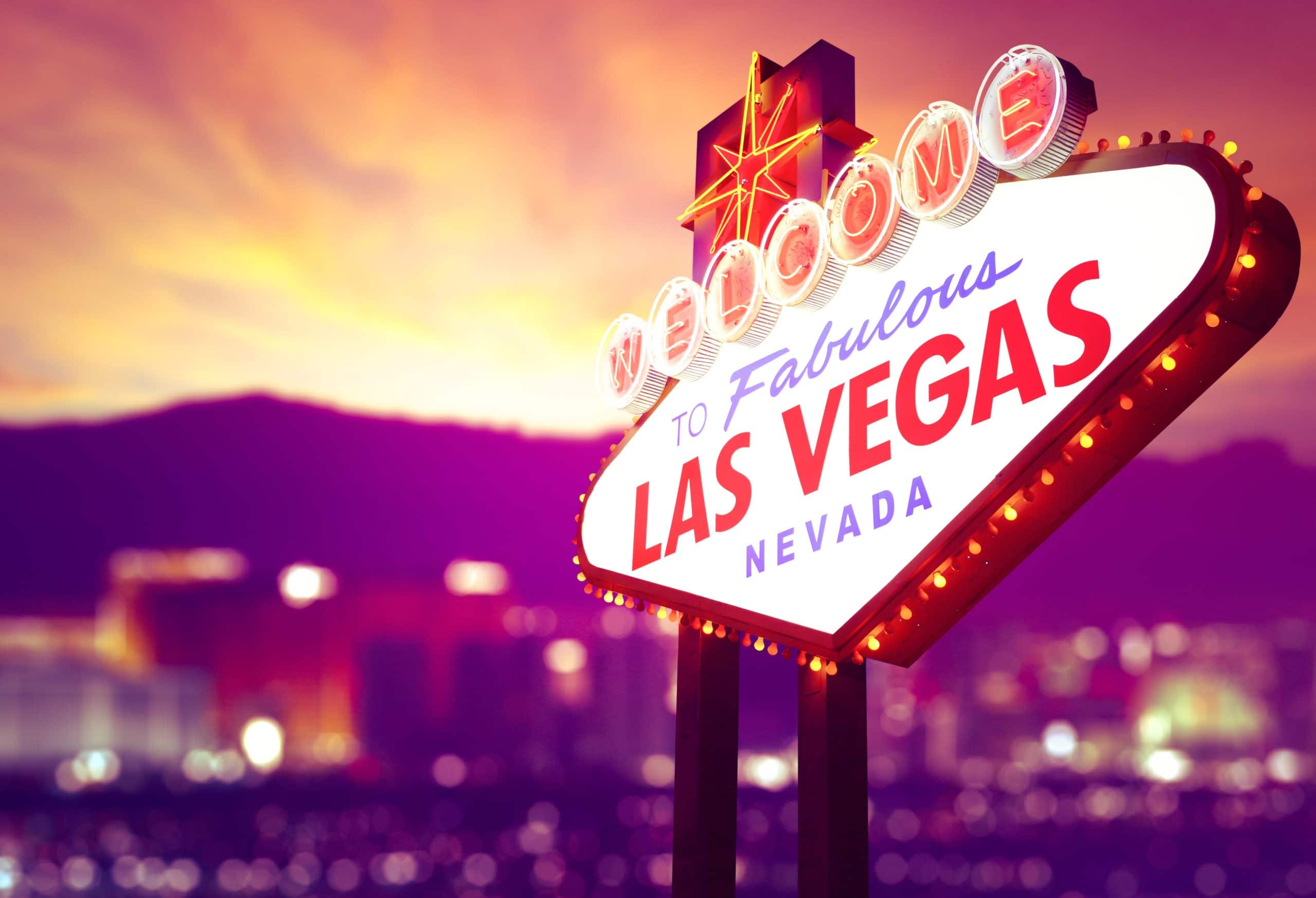 Las Vegas Sign at Sunset