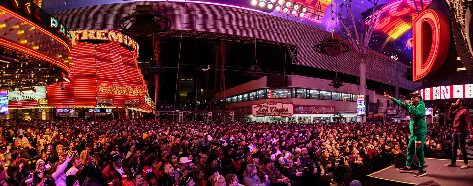 New Year's Eve 2023  Fremont Street in Downtown Las Vegas