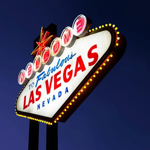 The Welcome to Fabulous Las Vegas Nevada neon sign.