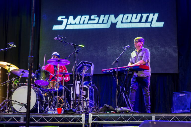 An image of the band Smash Mouth on stage at Downtown Rocks, Las Vegas.
