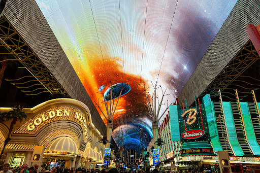 Exterior view of the Golden Nugget on Fremont Street.