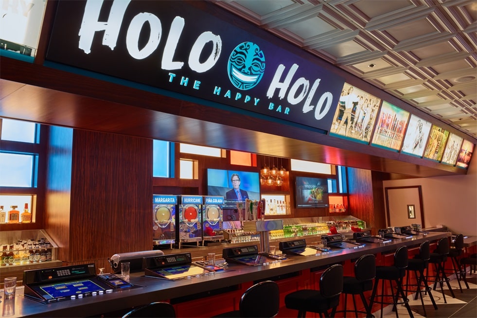 The bar at Holo Holo.