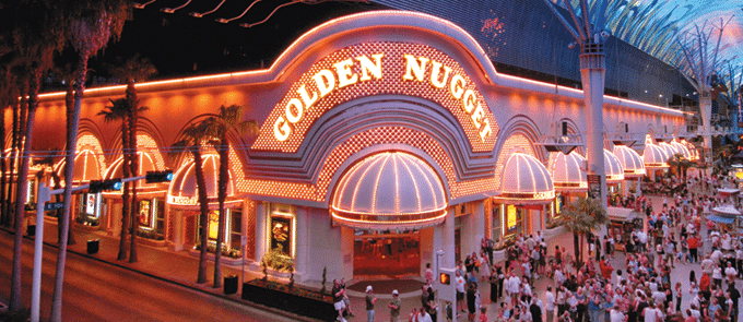 The exterior of Golden Nugget Hotel.