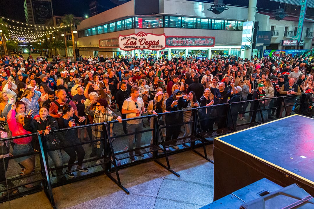 Crowd at 3rd Street Stage