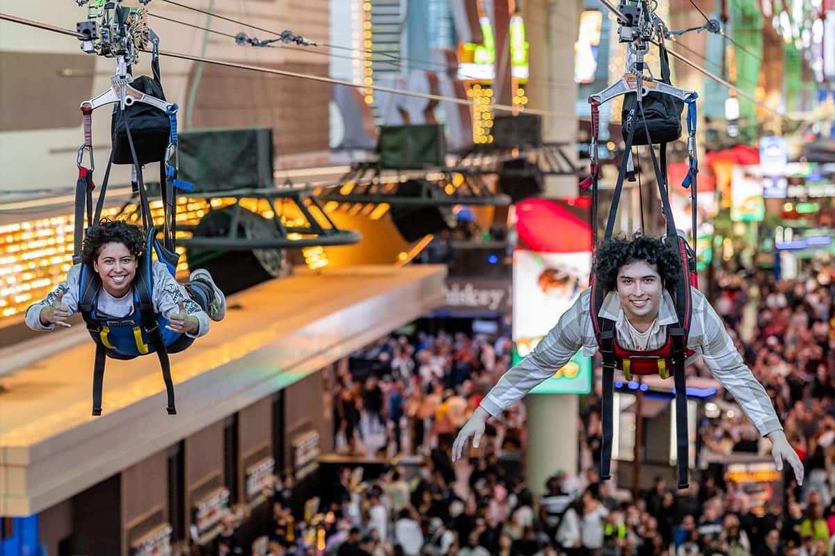 SlotZilla riders during Cinco De Mayo on Fremont Street