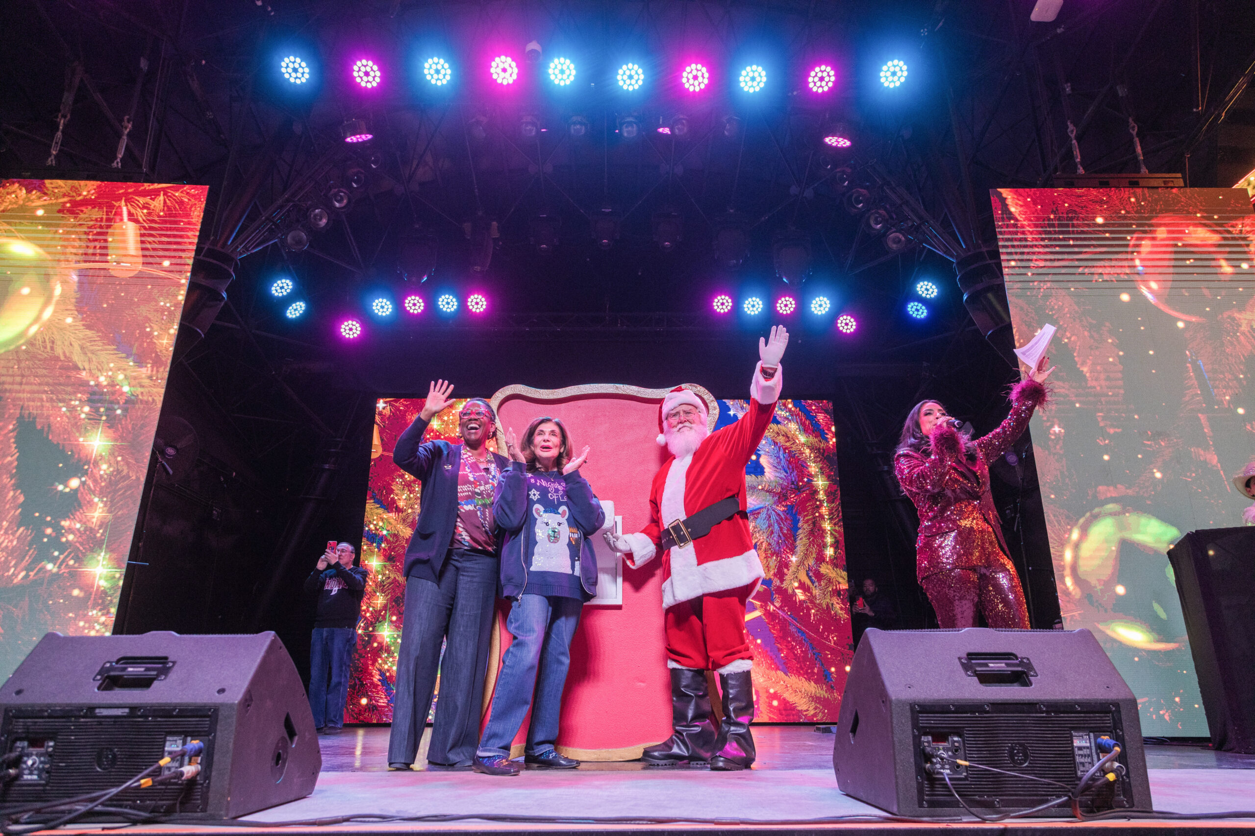 Santa at Fremont Street