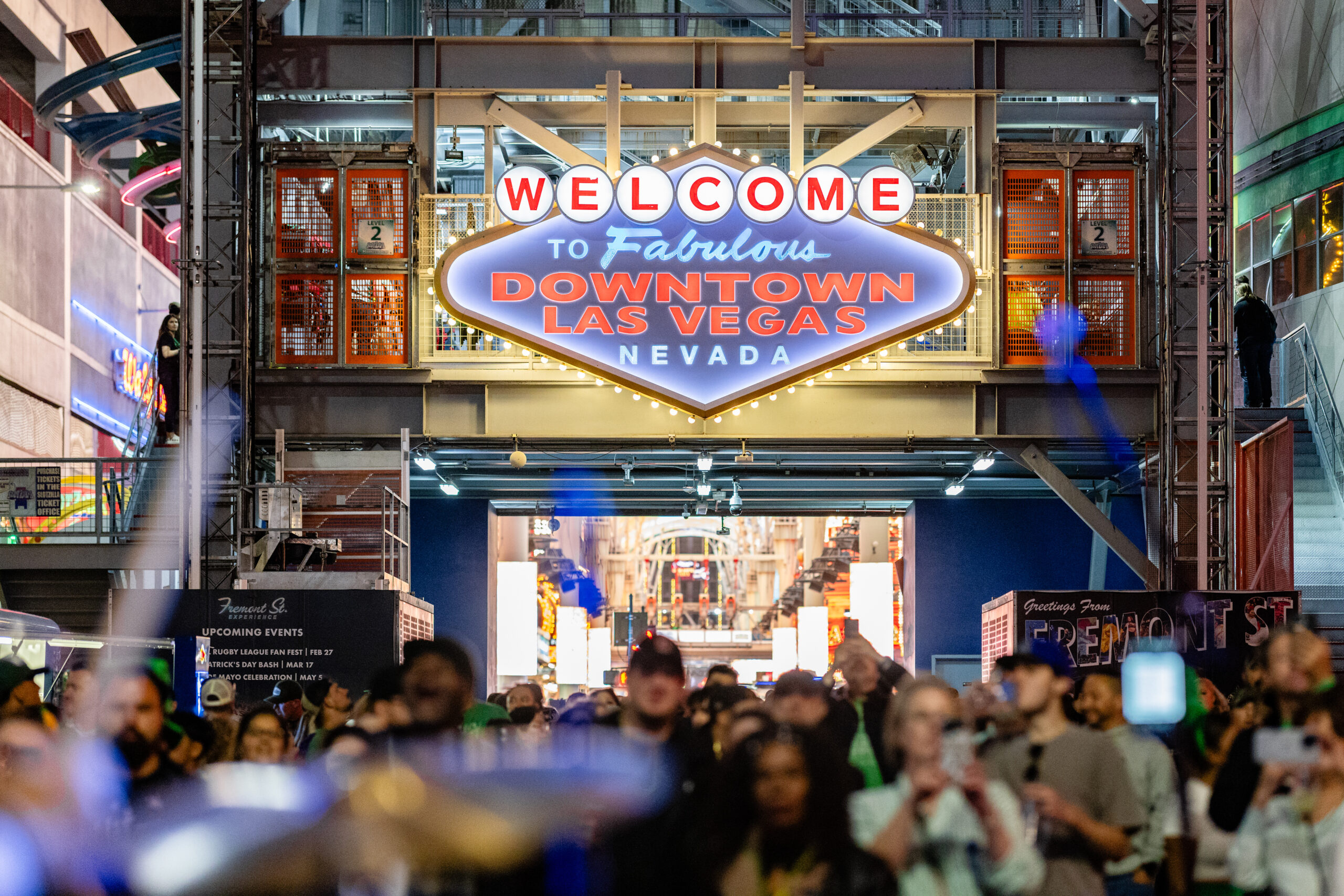 Downtown Las Vegas sign at Fremont Street Experience