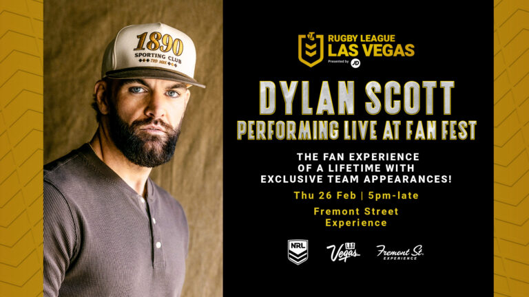 Dylan Scott at NRL Fan Fest in Las Vegas